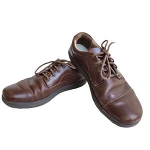 Lems Nine2Five V1 Barefoot Dress Shoes 
Size 7.5 9 Brown Leather Cap Toe Oxford